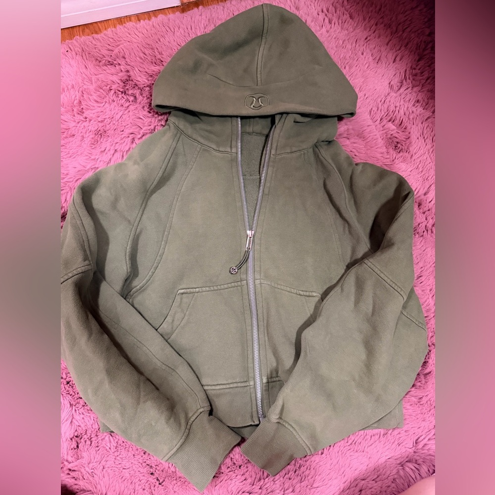 lululemon athletica Sage Green Zip-Up Hoodie
